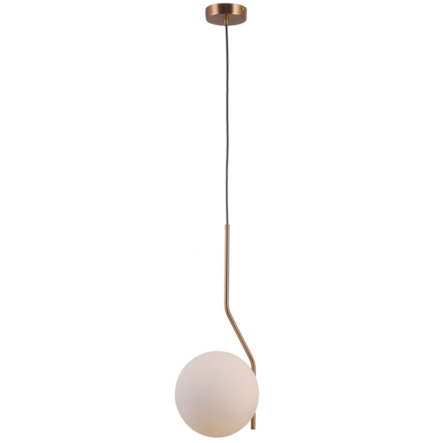 ITALUX - Lustra ar auklu CARIMI 1xE27/5W/230V misiņš