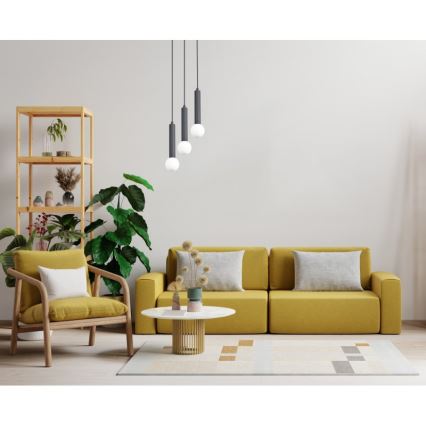 ITALUX - Lustra uz kabeļa FILANO 3xG9/5W/230V melna