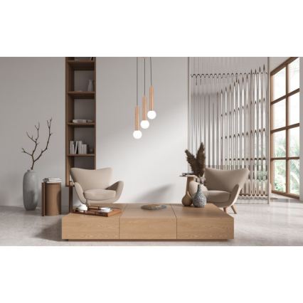 ITALUX - Piekaramā lampa uz stieples FILANO 3xG9/5W/230V brūna