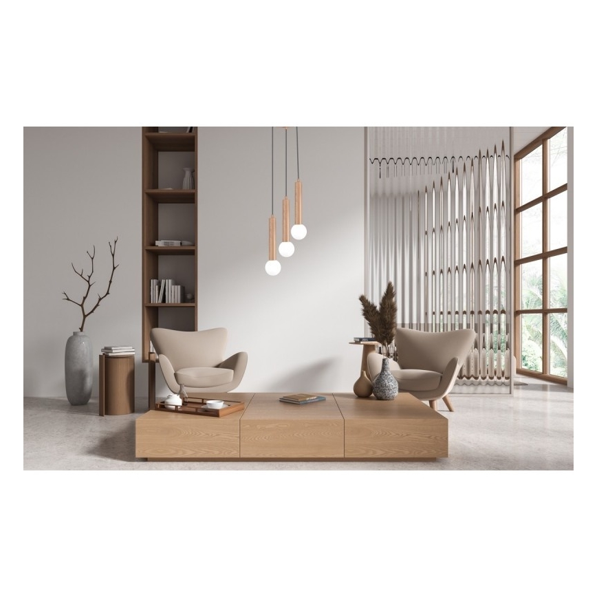 ITALUX - Piekaramā lampa uz stieples FILANO 3xG9/5W/230V brūna
