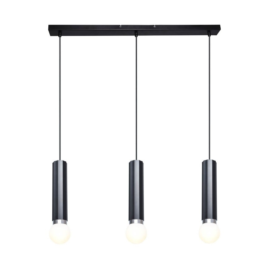 ITALUX - lustra uz vada MACERA 3xE27/40W/230V melna