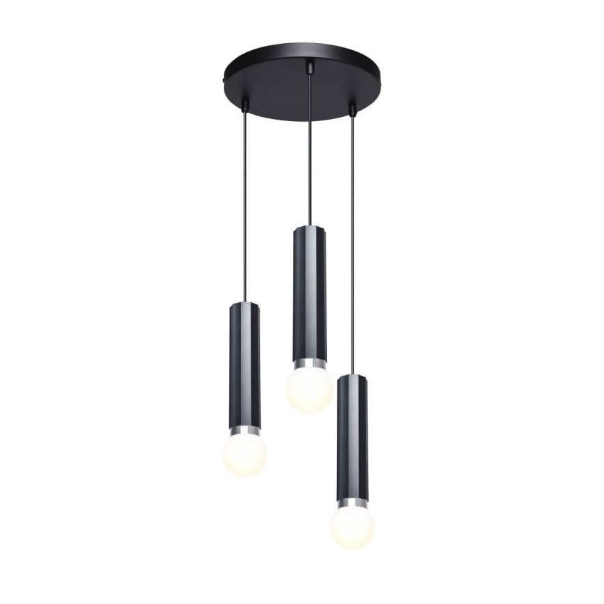 ITALUX - MACERA pakarināma lustra uz kabeļa 3xE27/40W/230V melna
