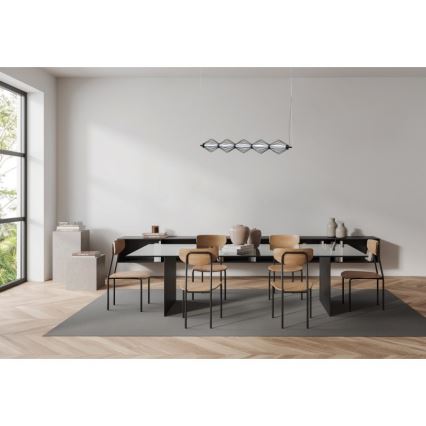 ITALUX - LED piekaramā lustra SEVILLA LED/25W/230V 3000K melna
