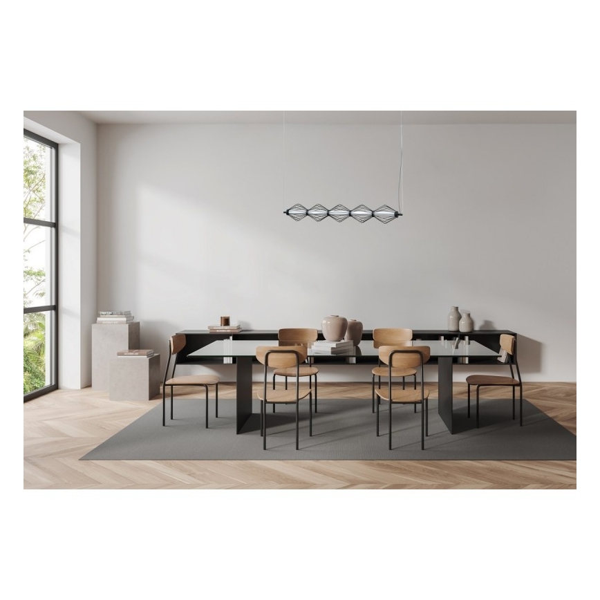 ITALUX - LED piekaramā lustra SEVILLA LED/25W/230V 3000K melna