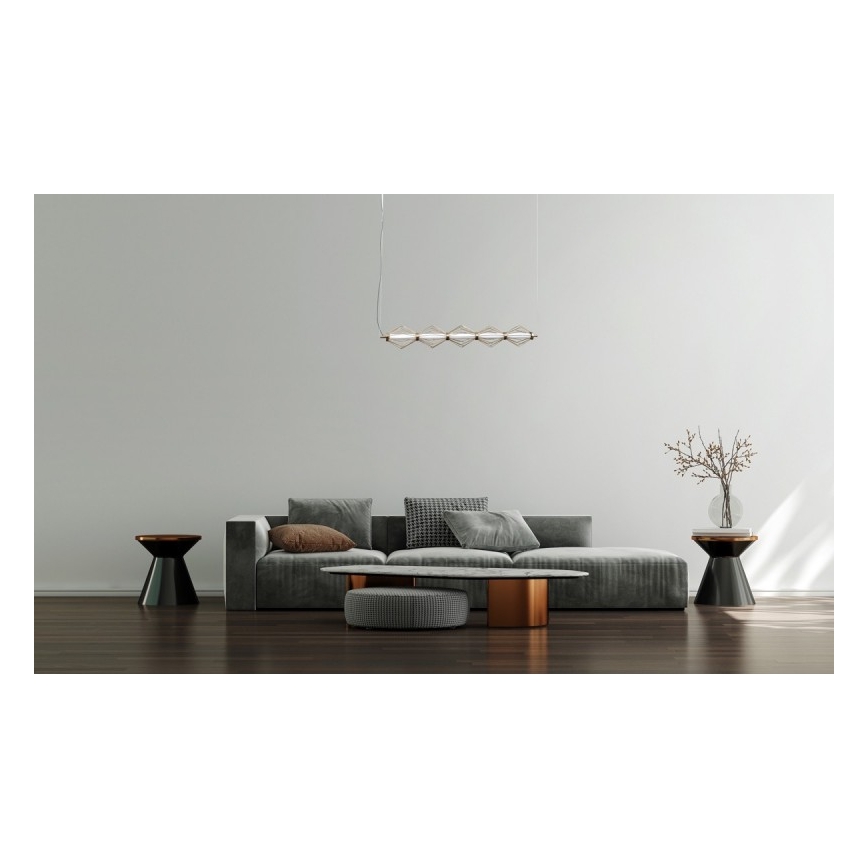 ITALUX - LED lustra uz troses SEVILLA LED/25W/230V 3000K zelta