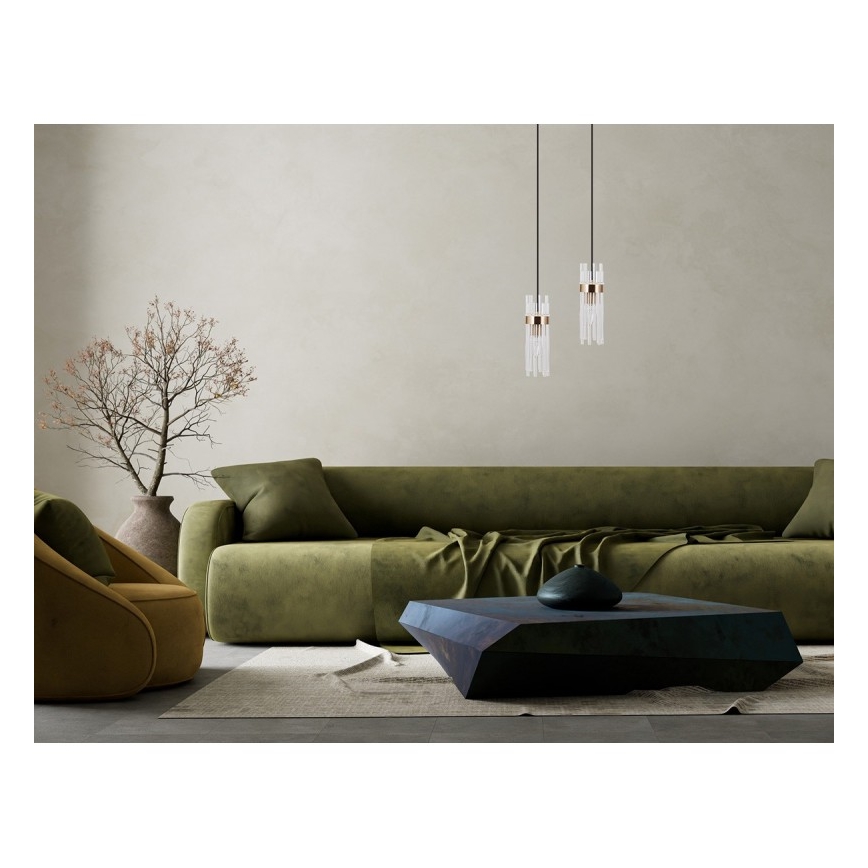ITALUX - Pakaramais gaismeklis ar vadu TARASO 1xE14/40W/230V zelta