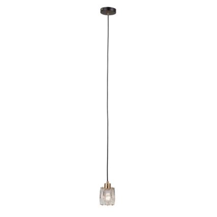 ITALUX - Lustra uz troses TORNO 1xE14/40W/230V melna/zelta