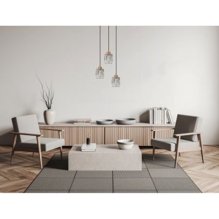 ITALUX - Lustra uz kabeļa TORNO 3xE14/40W/230V zelta krāsā