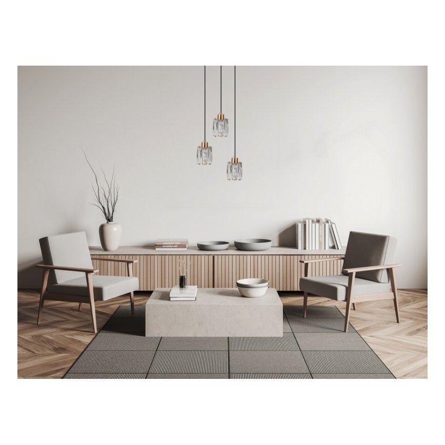 ITALUX - Lustra uz kabeļa TORNO 3xE14/40W/230V zelta krāsā
