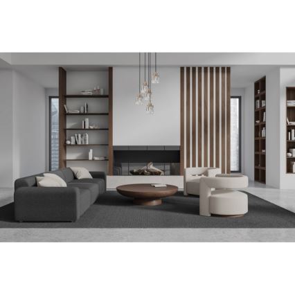 ITALUX - Piekaramā lampa ar kabeli TORNO 5xE14/40W/230V zeltaina