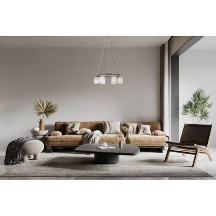 ITALUX - Pakaramā lustra uz vada SIMONA 6xE14/40W/230V melna/zelta