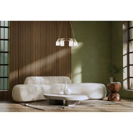 ITALUX - Karājoša lustra uz kabeļa SIMONA 6xE14/40W/230V zelta