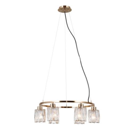 ITALUX - Karājoša lustra uz kabeļa SIMONA 6xE14/40W/230V zelta