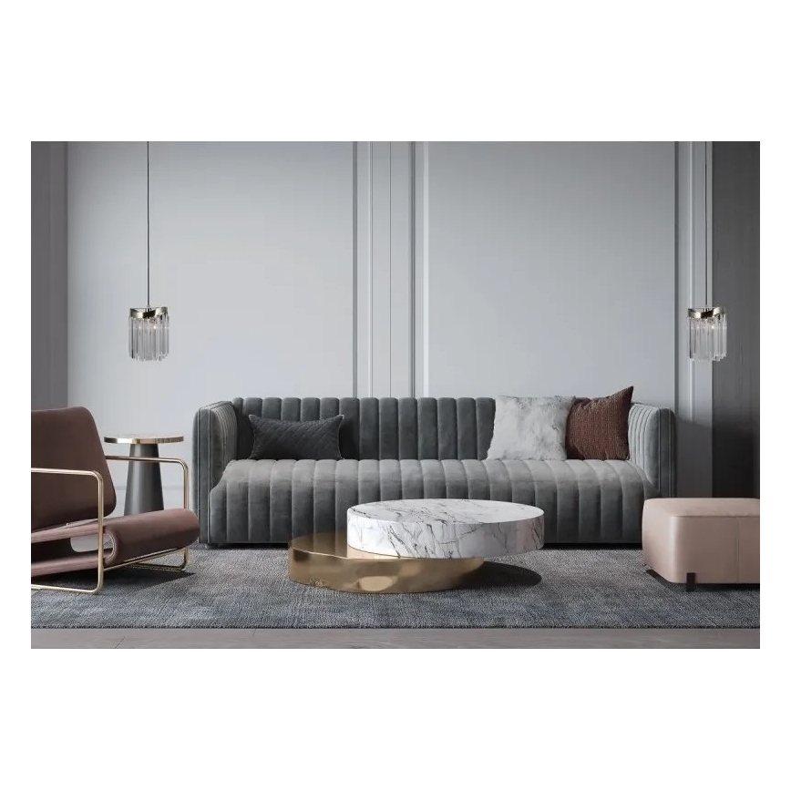 ITALUX - Lustra ar auklu SABRIGA 1xE14/40W/230V matēts hroms
