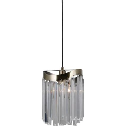 ITALUX - Lustra ar auklu SABRIGA 1xE14/40W/230V matēts hroms
