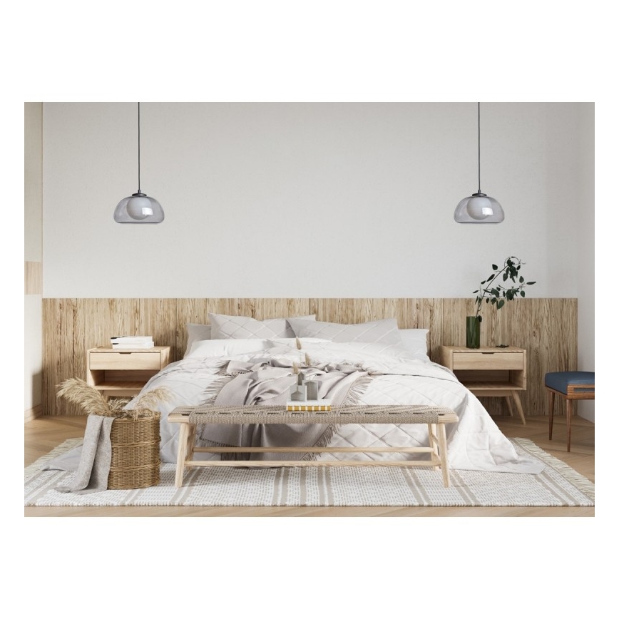 ITALUX - Karājoša lampa uz kabeļa AINALE 1xG9/7W/230V melna/dūmakaina
