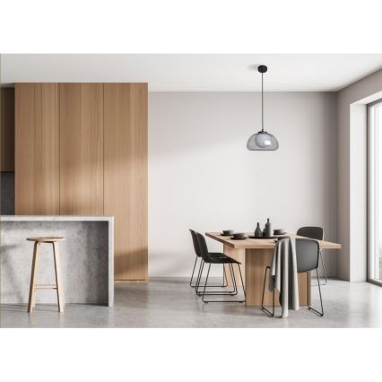ITALUX - Karājoša lampa uz kabeļa AINALE 1xG9/7W/230V melna/dūmakaina
