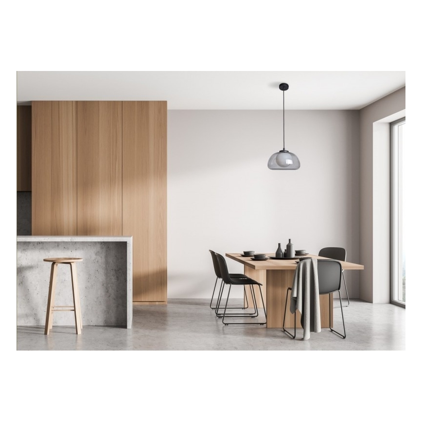 ITALUX - Karājoša lampa uz kabeļa AINALE 1xG9/7W/230V melna/dūmakaina