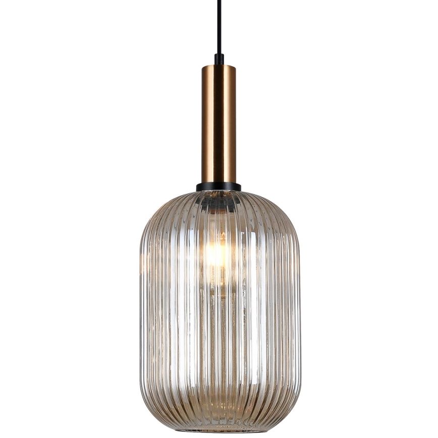 ITALUX - Lustra ar auklu ANTIOLA 1xE27/40W/230V d. 20 cm bronza
