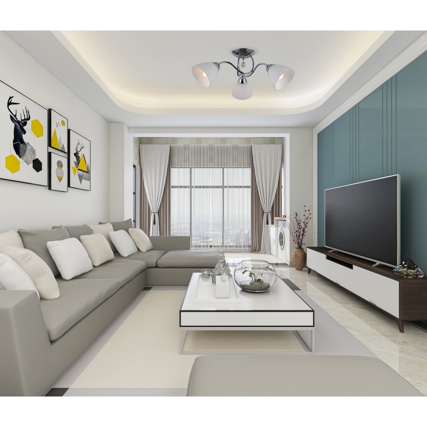 ITALUX - Virsapmetuma lustra LUGANO 5xE27/40W/230V