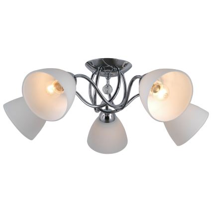 ITALUX - Virsapmetuma lustra LUGANO 5xE27/40W/230V