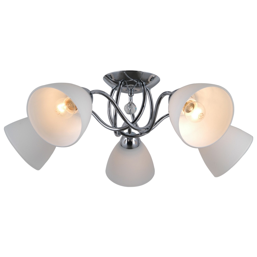 ITALUX - Virsapmetuma lustra LUGANO 5xE27/40W/230V