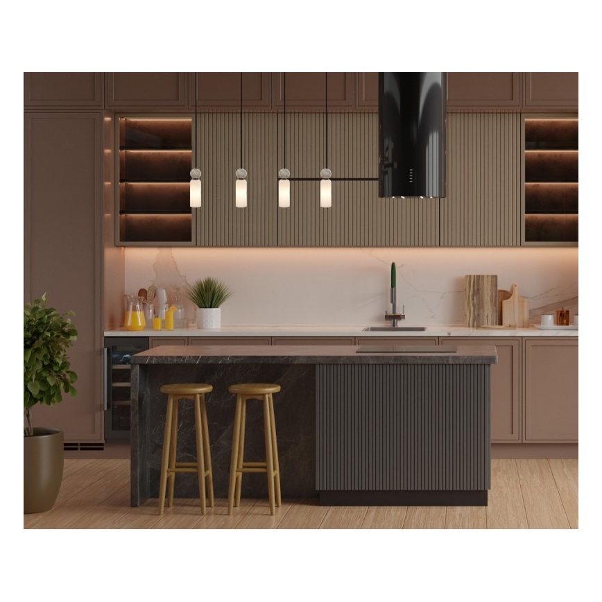 ITALUX - Lustra uz vada SANTOS 4xG9/40W/230V melna