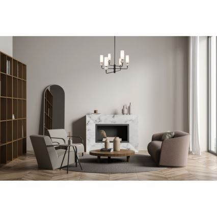 ITALUX - SANTOS lustra uz kāta 6xG9/40W/230V melna