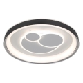 ITALUX - Regulējams LED griestu gaismeklis FLORINA LED/46W/230V 3000/4000/6500K Ø 49 cm melns + tālvadība