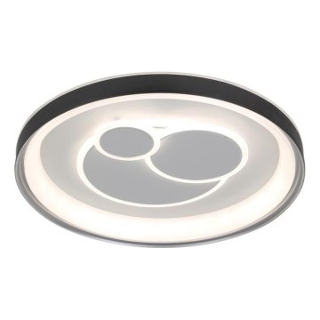 ITALUX - Regulējams LED griestu gaismeklis FLORINA LED/46W/230V 3000/4000/6500K Ø 49 cm melns + tālvadība