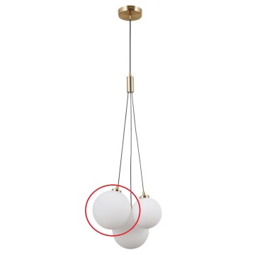 ITALUX - Rezerves stikls lustrai PERLOS G9 d. 13 cm balta