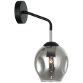 ITALUX - Sienas lampa BORGO 1xE27/40W/230V melna