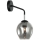 ITALUX - Sienas lampa BORGO 1xE27/40W/230V melna