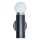 ITALUX - sienas lampa MACERA 1xE27/40W/230V melna