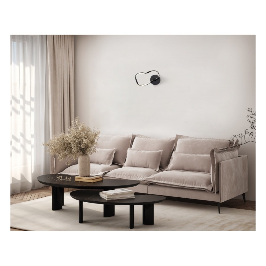 ITALUX - LED sienas gaismeklis AMAYA LED/20W/230V melns