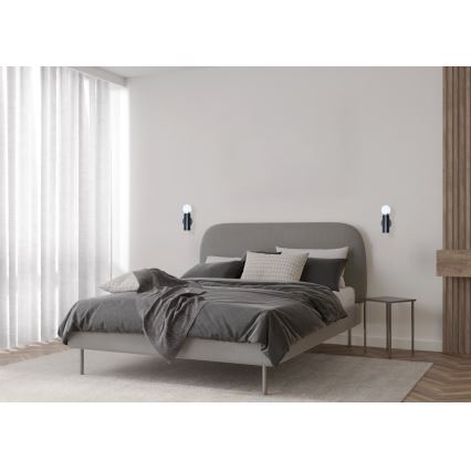 ITALUX - sienas lampa MACERA 1xE27/40W/230V melna