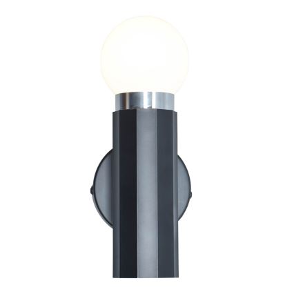 ITALUX - sienas lampa MACERA 1xE27/40W/230V melna