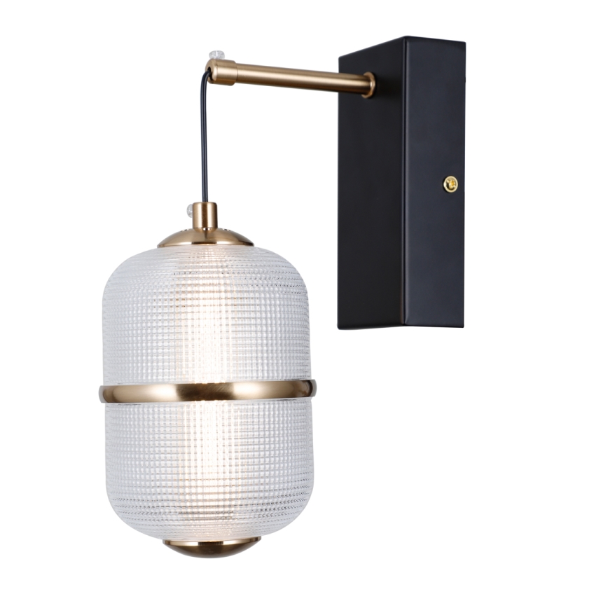 ITALUX - LED sienas lampa ALANI LED/6W/230V 3000K melna/zeltaina
