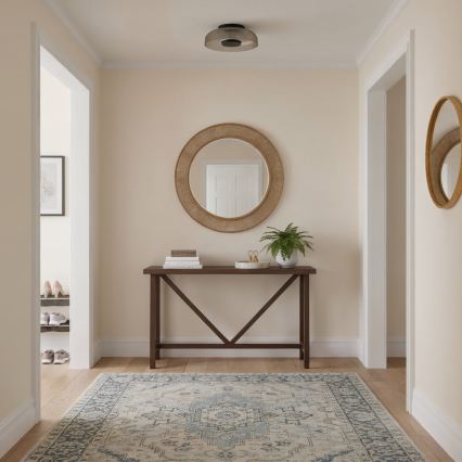 ITALUX - LED griestu gaismeklis PASSO LED/8W/230V 3000K Ø 25 cm dūmakaini melns