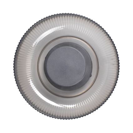 ITALUX - LED griestu gaismeklis PASSO LED/8W/230V 3000K Ø 25 cm dūmakaini melns