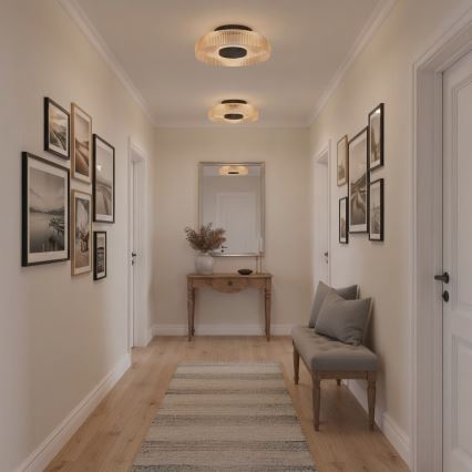 ITALUX - LED griestu lampa PASSO LED/8W/230V 3000K Ø 25 cm dūmaina bēša