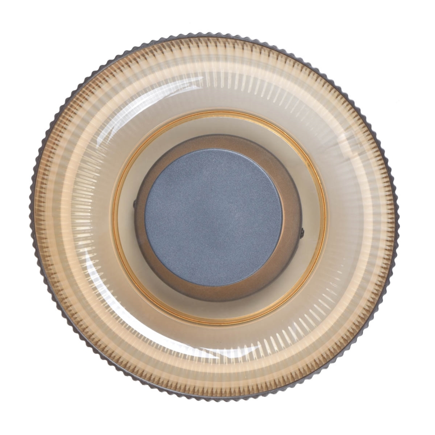 ITALUX - LED griestu lampa PASSO LED/8W/230V 3000K Ø 25 cm dūmaina bēša