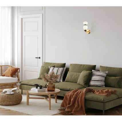 ITALUX - LED sienas gaismeklis EVANS LED/12W/230V 3000K zelta
