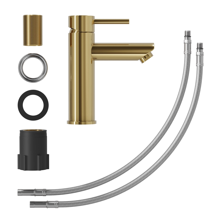 Izlietnes jaucējkrāns RINGSTED, 17,8 cm, pulēta misiņa