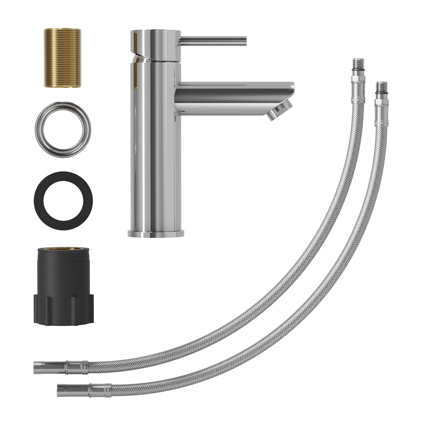 Izlietnes jaucējkrāns RINGSTED 17,8 cm, spīdīgs hroms