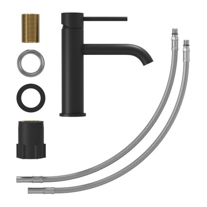 Izlietnes jaucējkrāns SOVANG 18,3 cm matēts melns