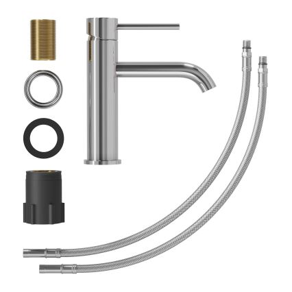 Izlietnes jaucējkrāns SOVANG 18,3 cm, spīdīgs hroms