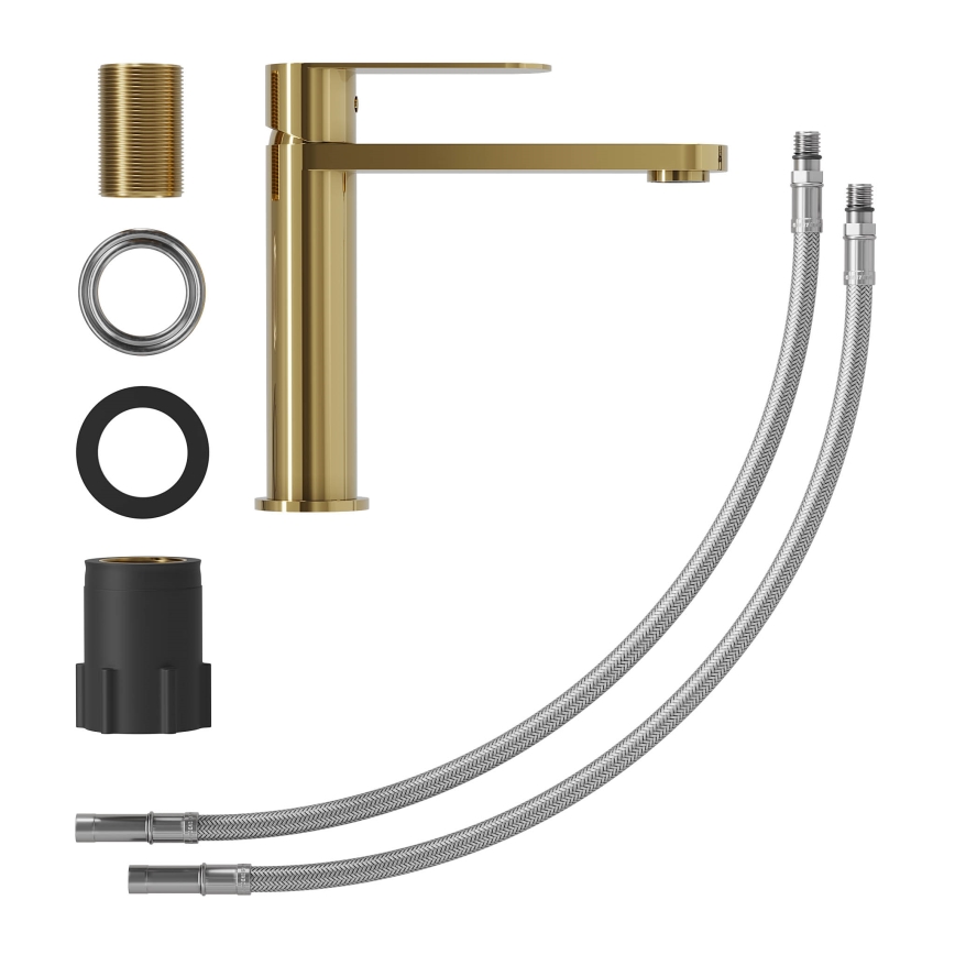 Izlietnes jaucējkrāns TARNBY 17,3 cm pulēta misiņa