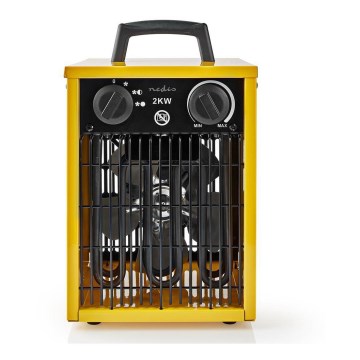 Izturīgs ventilators ar sildītāju 1000-2000W/230V IP24