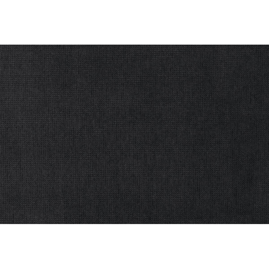 Izvelkamais dīvāns ar glabāšanas nodalījumu un pufu PALERMO, melns, labais